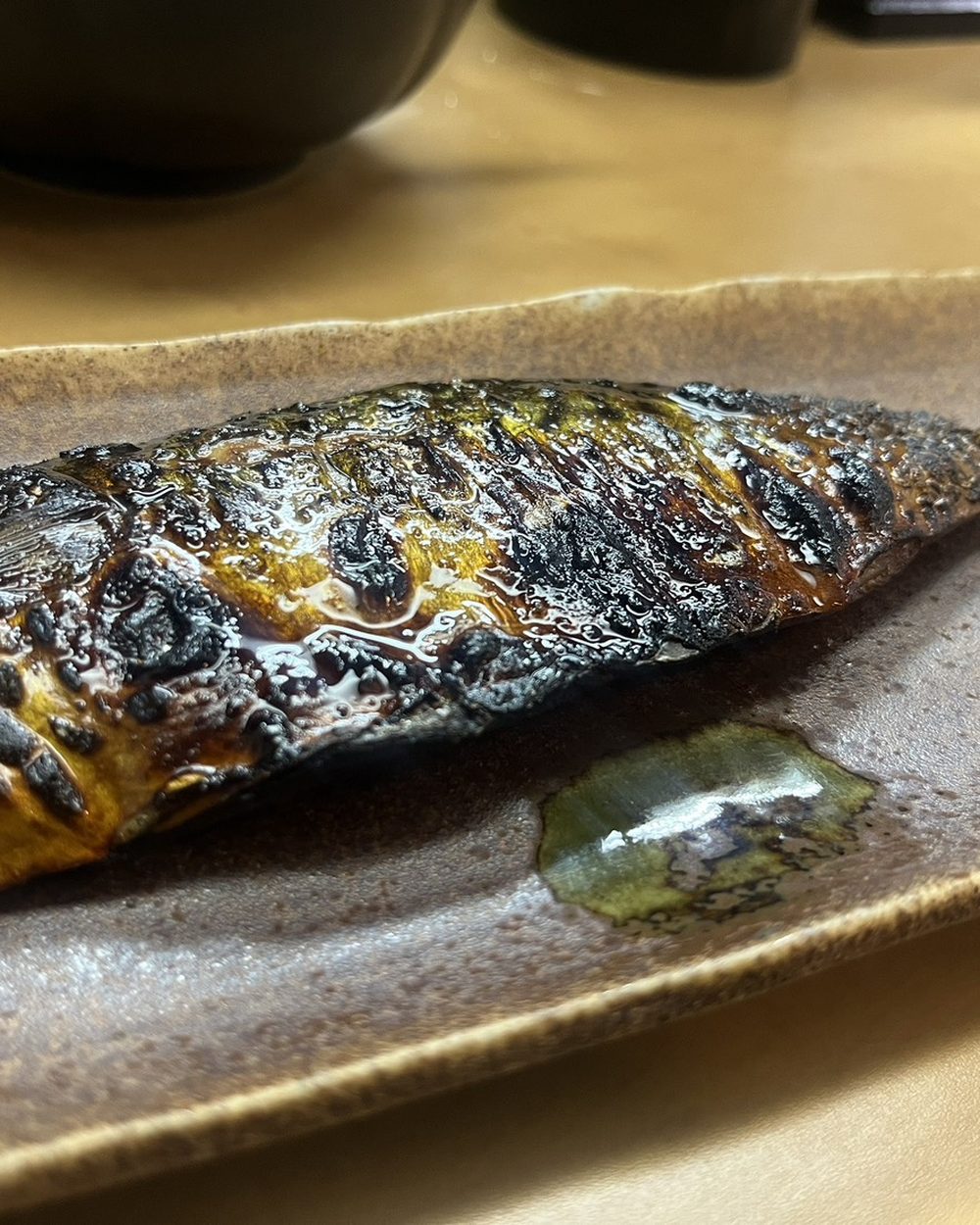 焼き鯖(皮目を香ばしく)